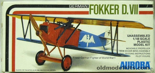 Aurora 1/48 Fokker D-VII, 753 plastic model kit